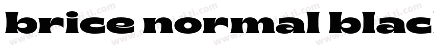 brice normal black字体转换